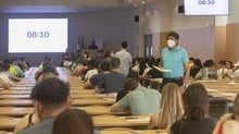 Alumnos en las pruebas de la Selectividad el pasado mes de julio en Córdoba