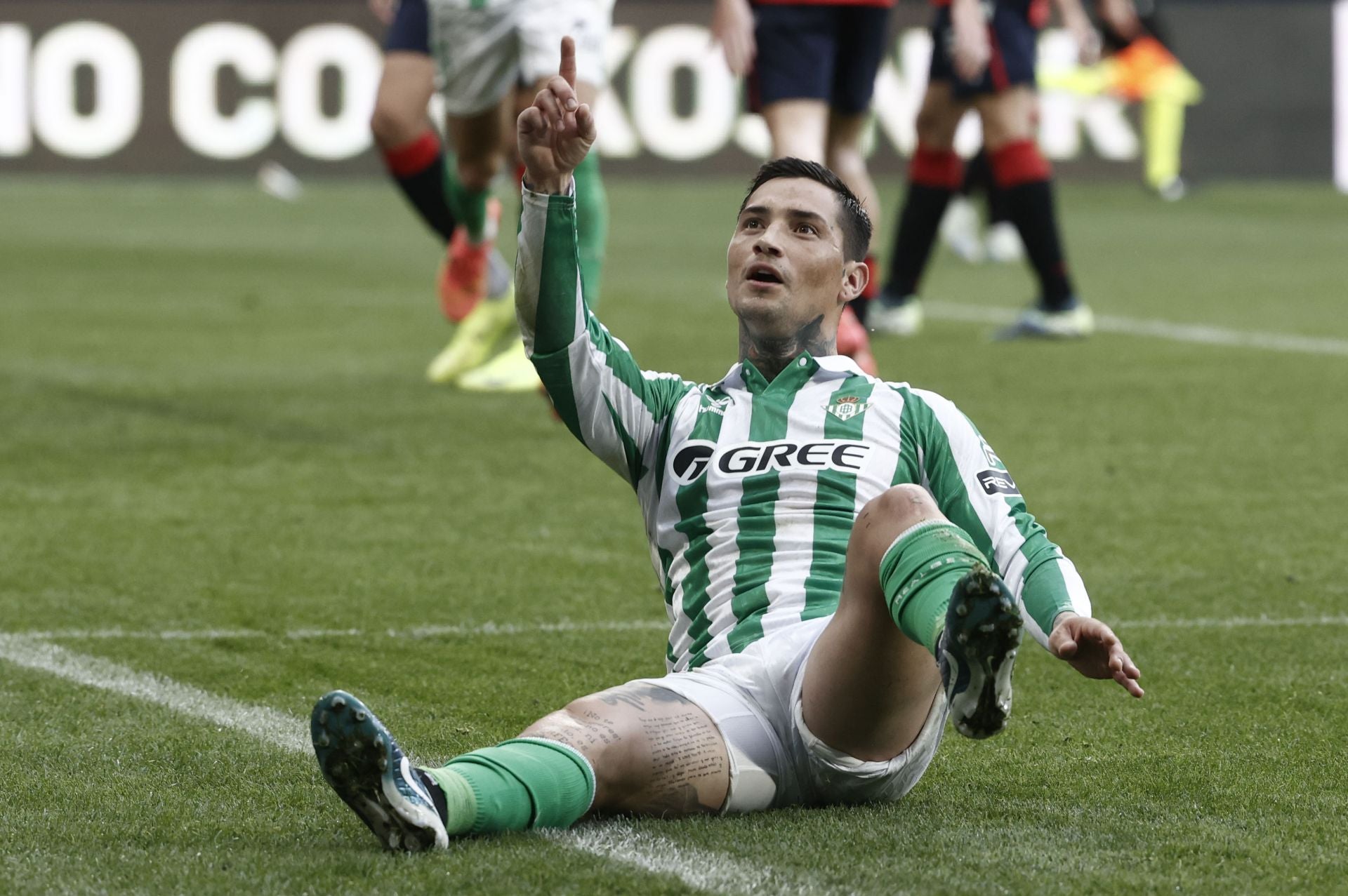 Chimy y su celebración en el Osasuna Betis Se me encogía el corazón