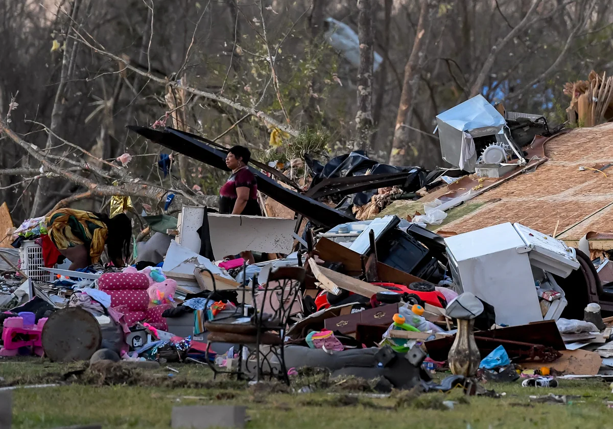 Devastación absoluta tras los tornados en Misisipi Parece una zona de