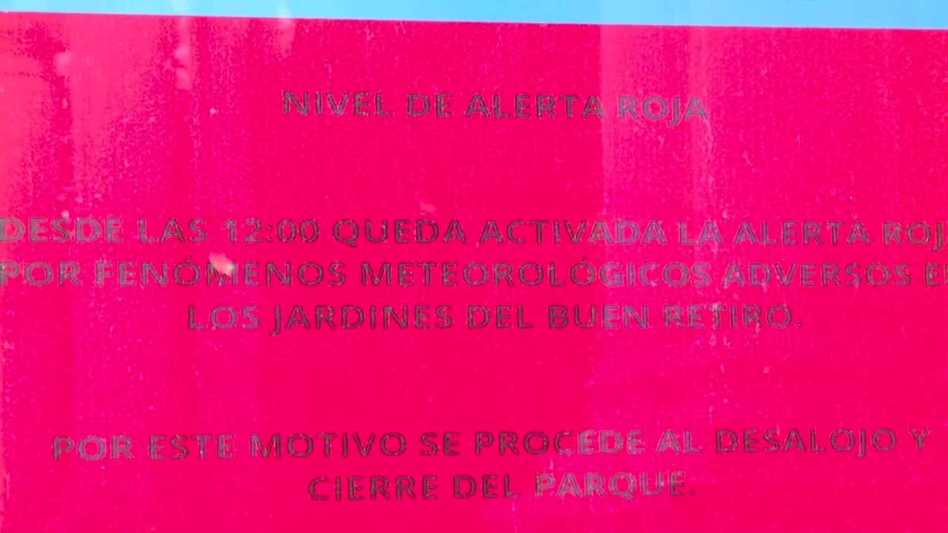 Cierran El Retiro Y Otros Ocho Parques Desde Este Mediod A Y Hasta