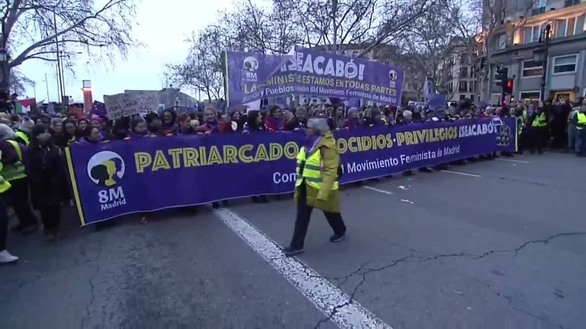 Arranca en Madrid la marcha de la Comisión 8M bajo el lema Patriarcado