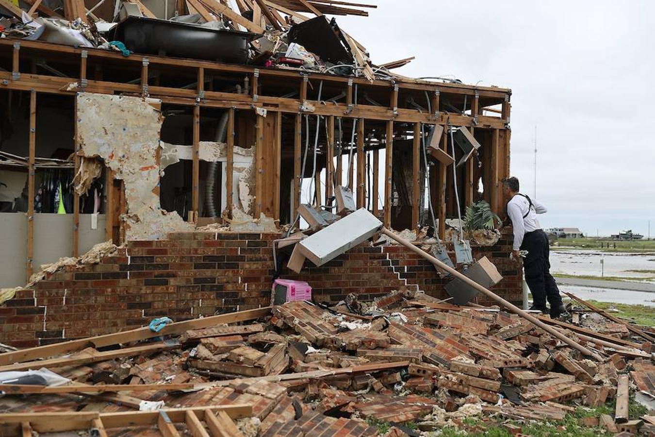 Las impresionantes imágenes de las inundaciones del huracán Harvey en Texas