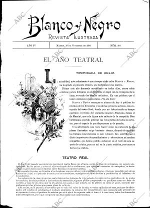 BLANCO Y NEGRO MADRID 10-11-1894