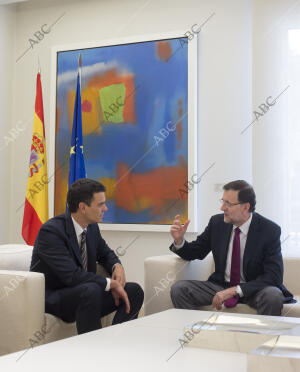 Primera reunión de Mariano Rajoy y Pedros Sanchez en el Palacio de la Moncloa
