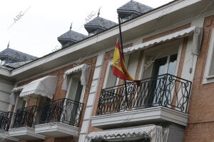 Minuto de silencio en el Palacio de la Moncloa presidido por Mariano Rajoy, por...