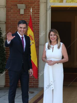 Reunión en el Palacio de la Moncloa entre el presidente del Gobierno Pedro...