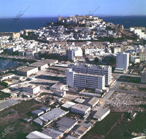 Vistas de Ibiza realizadas desde un helicóptero