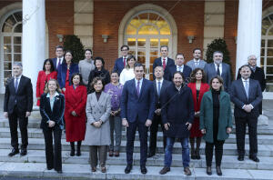 Reunión del primer Consejo de Ministros del nuevo Gobierno presidido por Pedro...