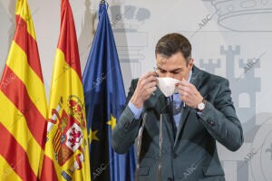 claración institucional de Pedro Sánchez desde la Delegación de Gobierno en...