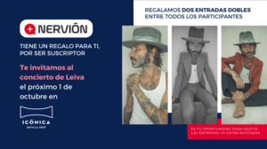 Participa en el sorteo de una entrada doble para el concierto de Leiva el próximo 1 de octubre en Icónica Fest