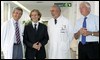 Los doctores Francesc Carmona, Antonio M. Lacy, Josep Brugada y Antonio Alcaraz, que han participado en la operación / EFE