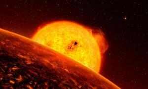 Un planeta en el que llueven piedras