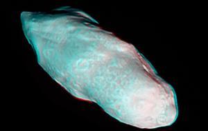 Una imagen inédita revela la violenta historia de una luna de Saturno