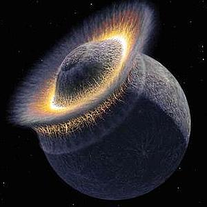 Así se produjo el brutal choque que formó la Tierra y la Luna