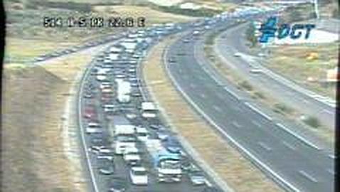 Un accidente provoca un atasco monumental hasta Móstoles en la A-5