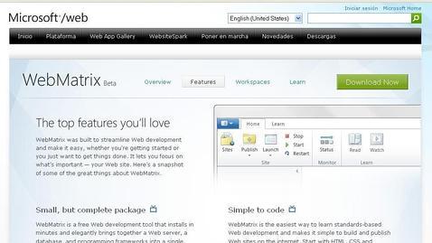 Microsoft lanza WebMatrix, su propia herramienda de diseño web