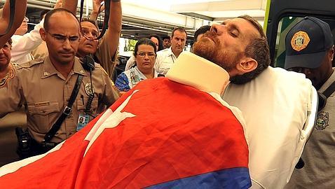 Ariel Sigler, recibido como un héroe en Miami