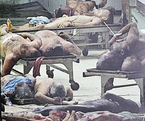 Cadáveres amontonados en la «morgue» de Caracas