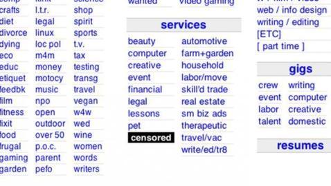 Craiglist censura su sección para adultos en Estados Unidos