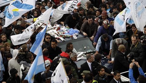 Kirchner descansa ya en su ciudad natal, Río Gallegos