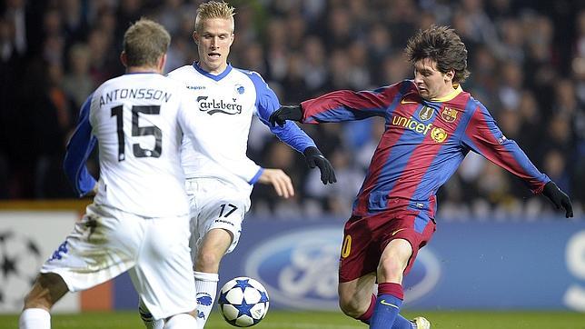 El Barcelona se encoge en Copenhague