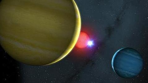 Hallan el sistema estelar «juego de billar»