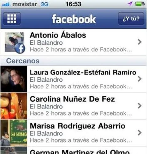 Facebook Places, en español