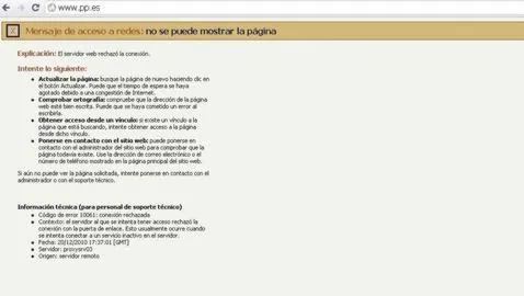 La web del PSOE, única superviviente del ciberataque contra la «Ley Sinde»