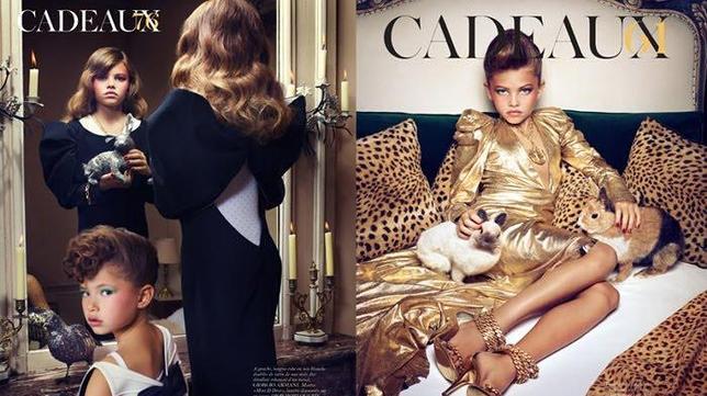 Polémica por el uso de niñas como modelos en un reportaje de Vogue