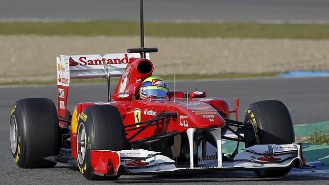 Massa conduce al Ferrari al primer puesto en los entrenamientos de Jerez