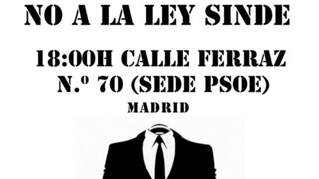 El colectivo «Annonymous» prepara manifestaciones contra la ley Sinde