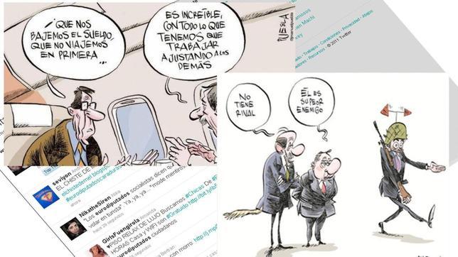 «#eurodiputadoscaraduras» gana en interés al «#graciasZP»