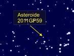 Mira cómo un asteroide se aproxima a la Tierra