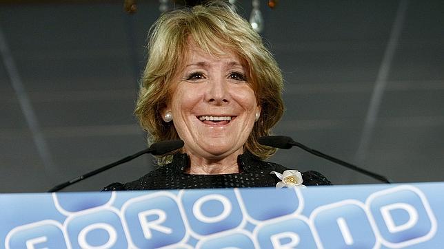 Esperanza Aguirre llama «pitufo» al alcalde de Getafe