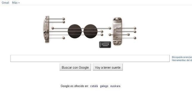 Google celebra el nacimiento de Les Paul con un «doodle» muy sonoro