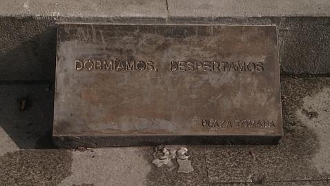 Las huellas que deja la acampada en Sol