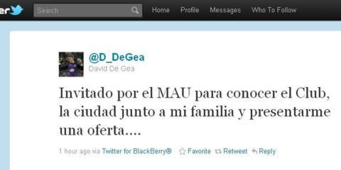 De Gea: «Me han invitado para hacerme una oferta»