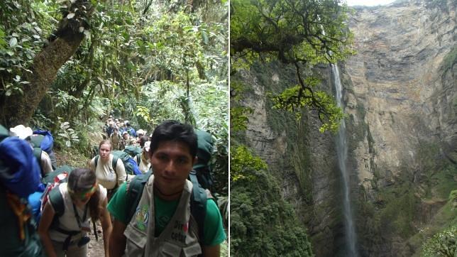 Diez horas de tortura para tocar el cielo en Gocta