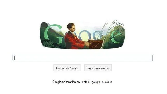 Google rinde homenaje a Enrique Granados con un nuevo «doodle»