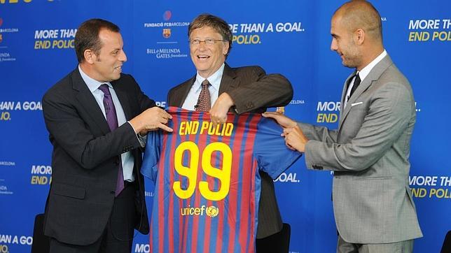 Bill Gates y el Barça, unidos por una buena causa