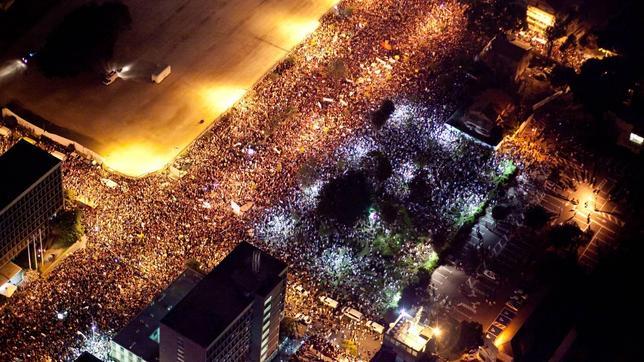 Más de 300.000 «indignados» inundan las calles de Israel