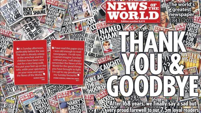 Arrestado un reportero de «News of the World» por el escándalo de las escuchas telefónicas