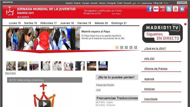 Un ataque informático bloquea la web de la JMJ durante la llegada del Papa
