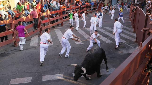 Cuatro heridos en el primer encierro de «Sanse»