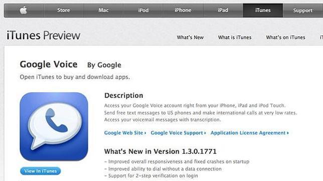 Google Voice, eliminado de la App Store por sus fallos