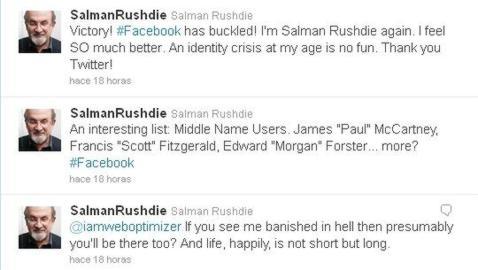 Salman Rushdie gana su guerra particular a Facebook