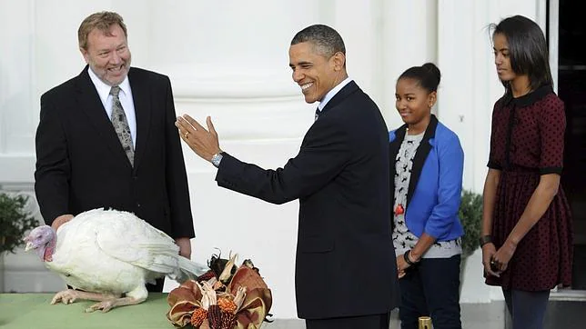 Obama «indulta» a dos pavos
