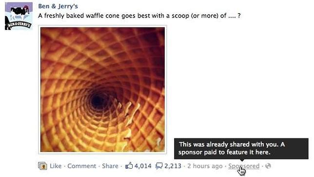 Facebook incluirá publicidad en tu página de inicio