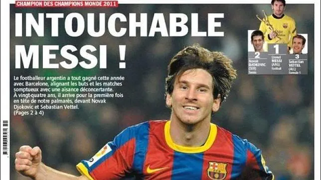 «L'Équipe» nombra a Messi «campeón de campeones» de 2011