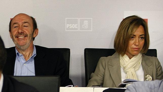 Rubalcaba y Chacón: de los «mimitos» a verse otra vez las caras este 2012